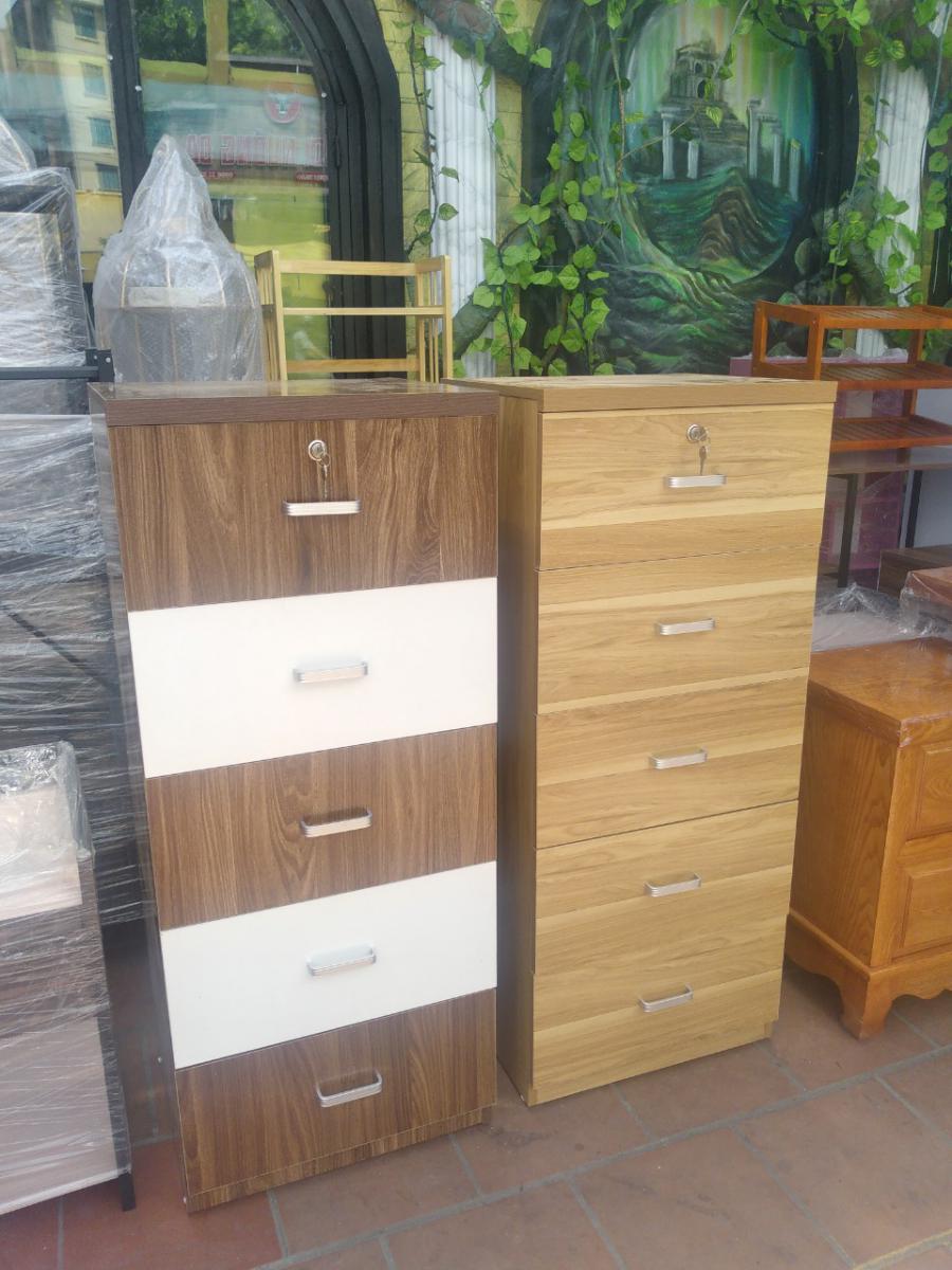 Tủ Đầu Giuờng Gỗ Công Nghiệp 5 Ngăn Kéo Hải Phòng