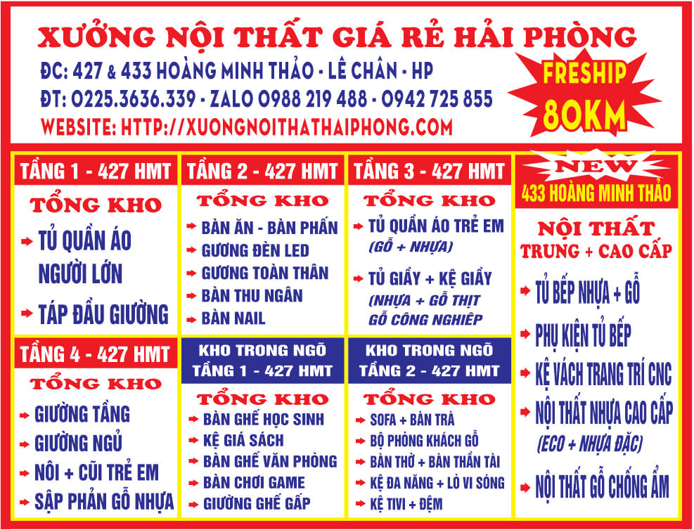 Tủ Quần Áo Người Lớn Hải Phòng