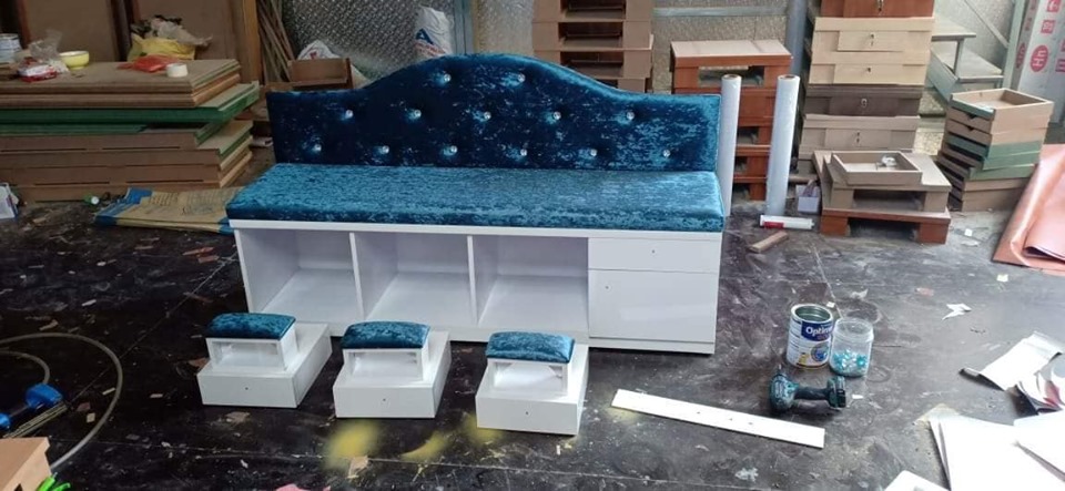 Ghế Nails Ngang 1m2 Hải Phòng.