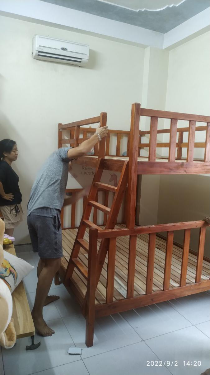 Giuờng Tầng  Gỗ Thông 1m5*1m9-Hải Phòng.
