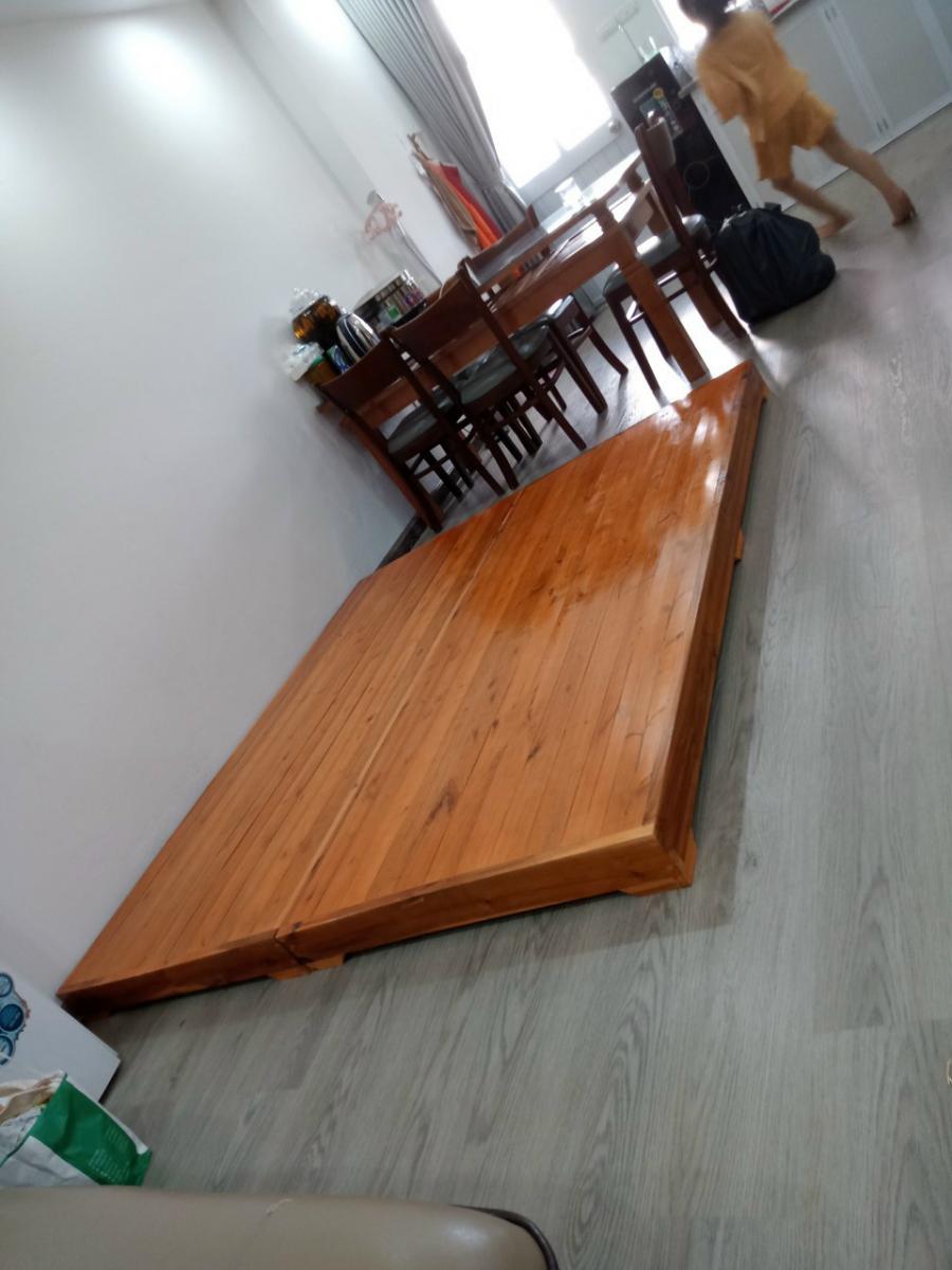Giuờng Sập Phản Gỗ Quế Hải Phòng ( 1m2* 1m9 )
