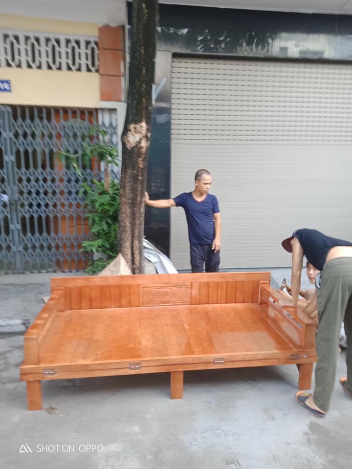 Giuờng Ghế Gấp Gỗ Sồi Hải Phòng ( 1m8* 2m )
