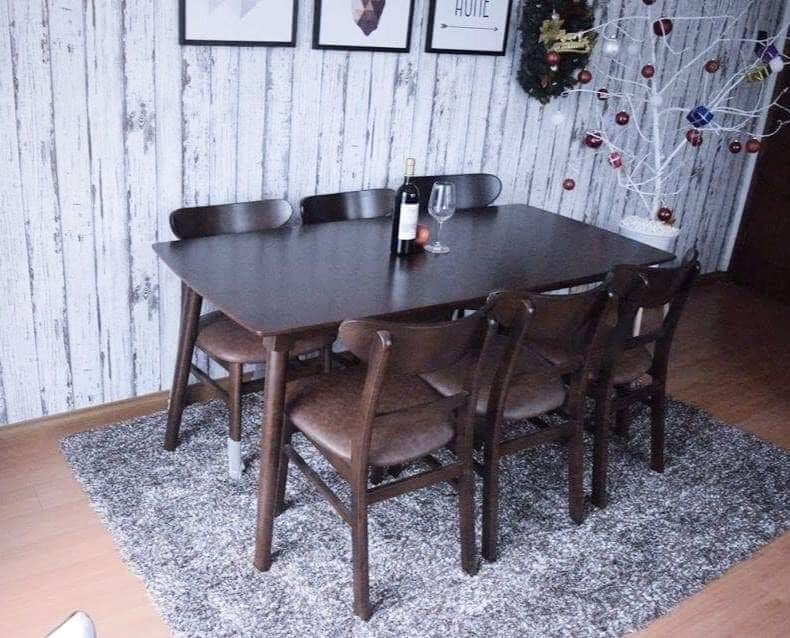 Bộ Bàn Ghế Gỗ Sồi Nga Mẫu 03  Hải Phòng