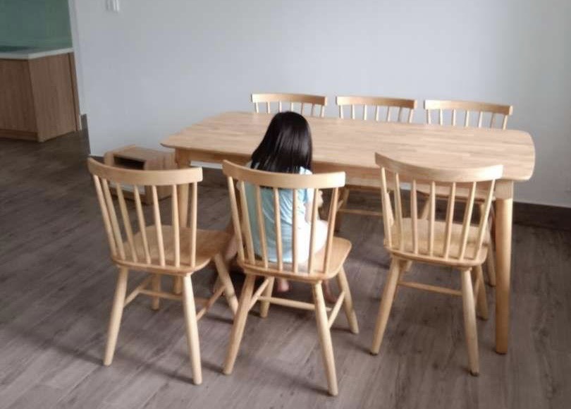 Bộ Bàn Ghế Gỗ Sồi 6 Ghế Hải Phòng.